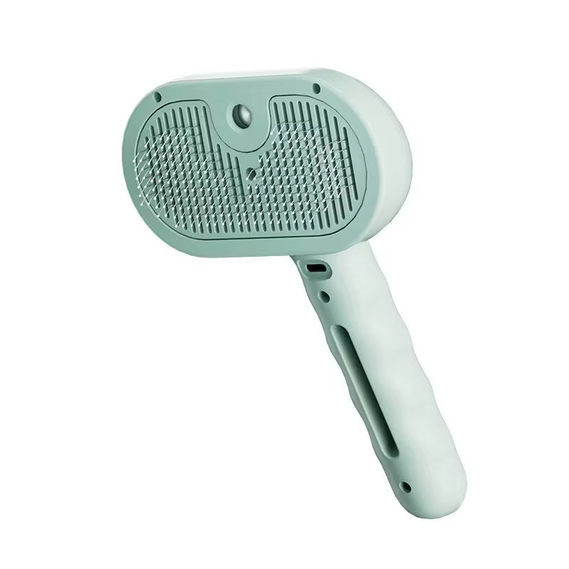 Steamy Dog Brush Electric Spray Cat Hair Brush 3 In1 Dog Steamer Brush for Massage Pet Grooming Removing Tangled and Loose Hair